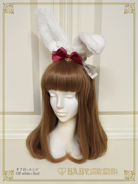 Bunny ears fur head bow