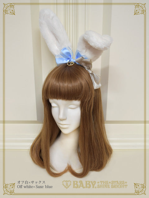 Bunny ears fur head bow