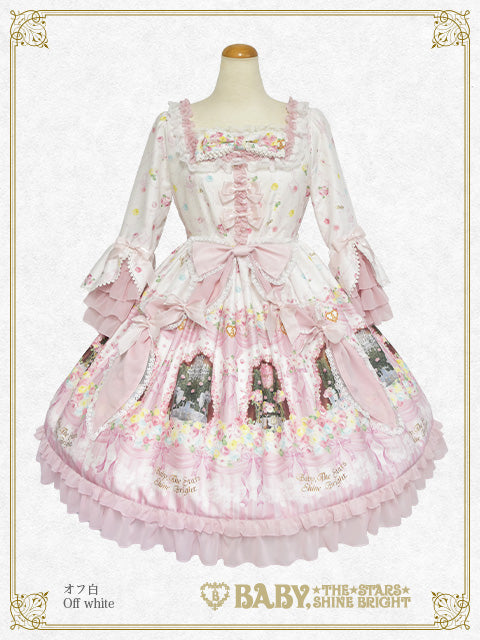 Princess’s Dreamy Garden Party with Fluttering petals one piece dress