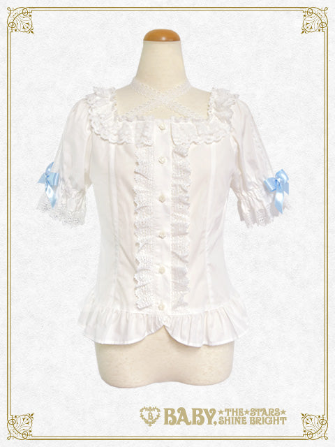 Best Wishes♡Dreamy square neck blouse