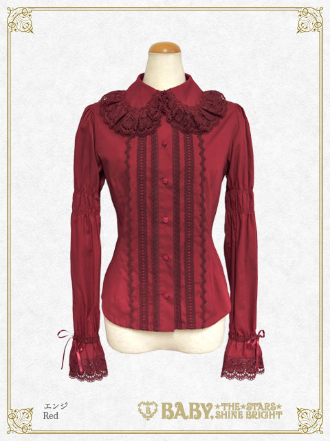 Back pin tuck blouse