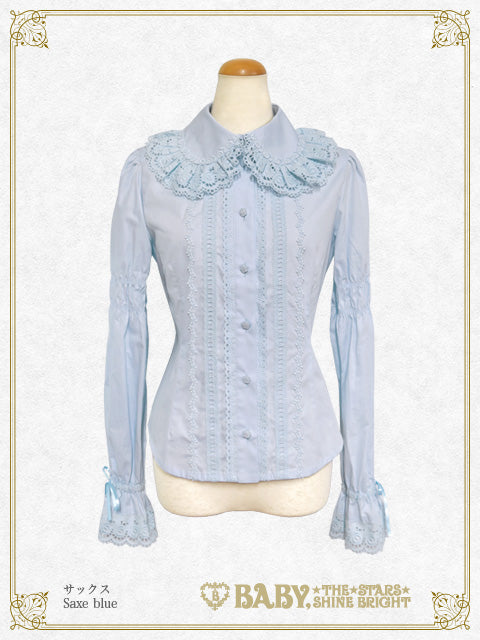 Back pin tuck blouse
