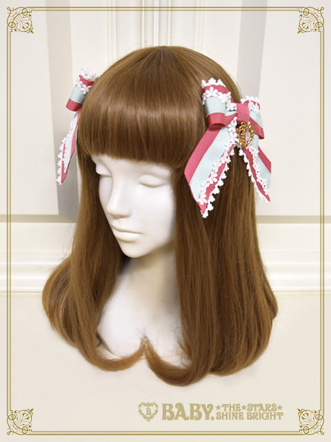Pastoral Decoration Palette Grosgrain Ribbon Clip
