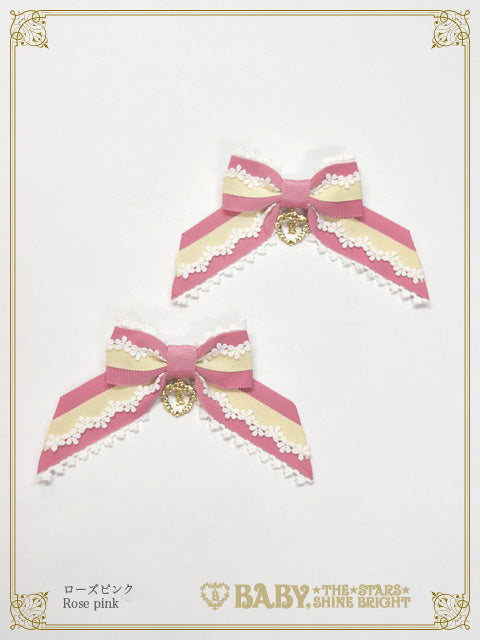 Pastoral Decoration Palette Grosgrain Ribbon Clip