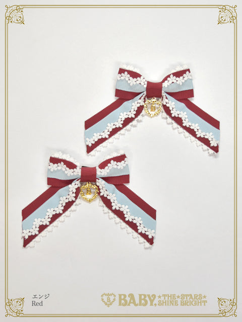 Pastoral Decoration Palette Grosgrain Ribbon Clip