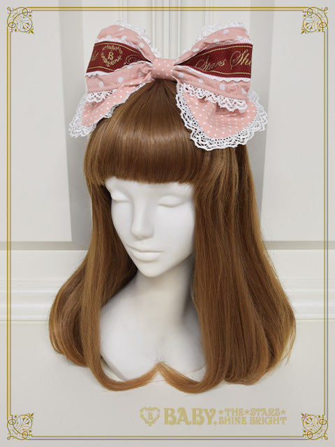 Dot Baby Ribbon Head bow