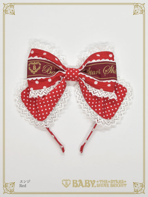 Dot Baby Ribbon Head bow