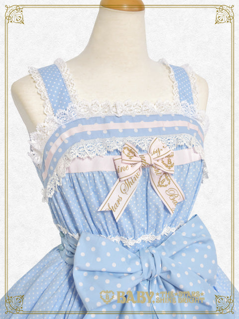 Dot Baby Ribbon Jumper Skirt