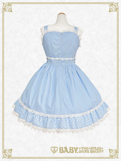 Dot Baby Ribbon Jumper Skirt