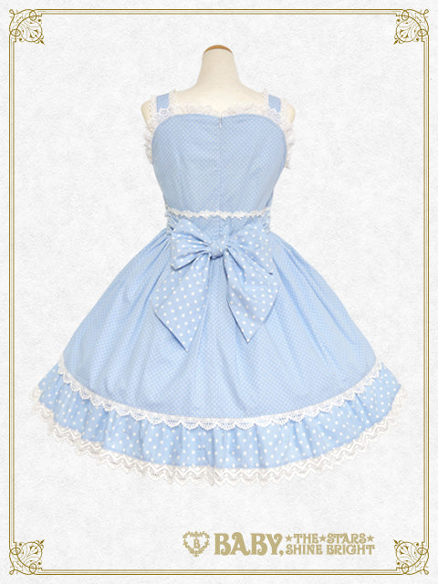 Dot Baby Ribbon Jumper Skirt