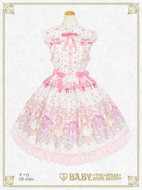Hanamomo Shangri-La pattern oriental jumper skirt