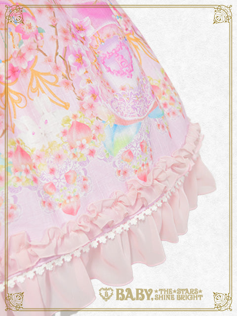 Hanamomo Shangri-La pattern oriental jumper skirt