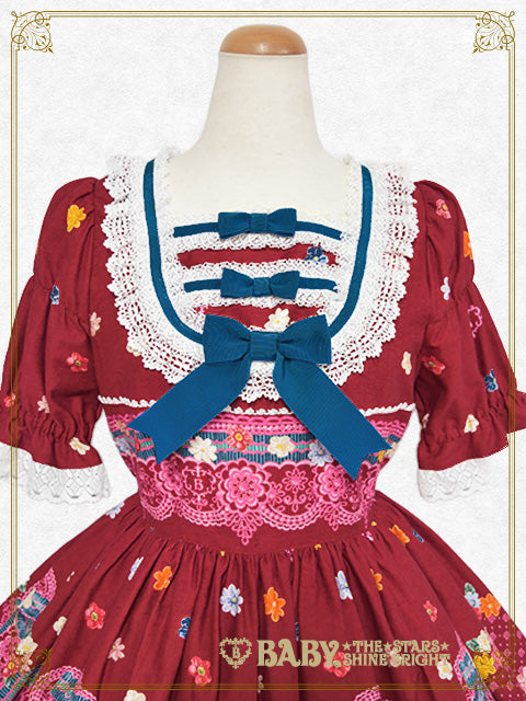 Pastoral Decoration Palette One piece Dress