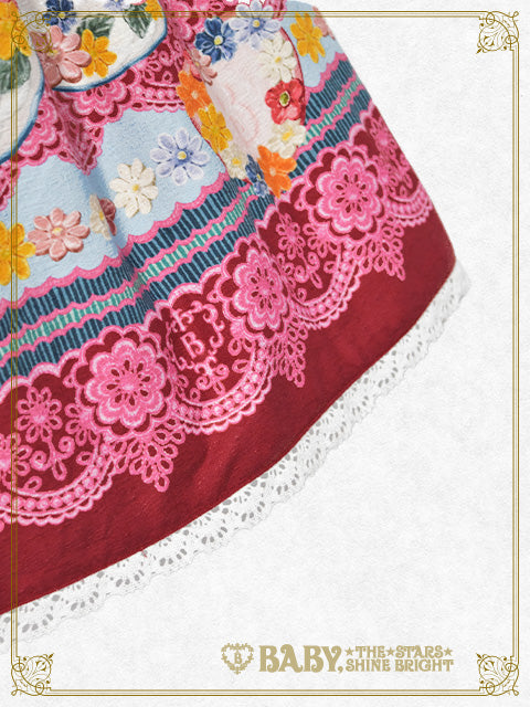 Pastoral Decoration Palette One piece Dress