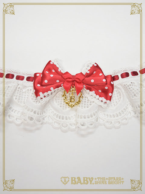 My Sweet Baby Cafe Dot Ribbon Choker