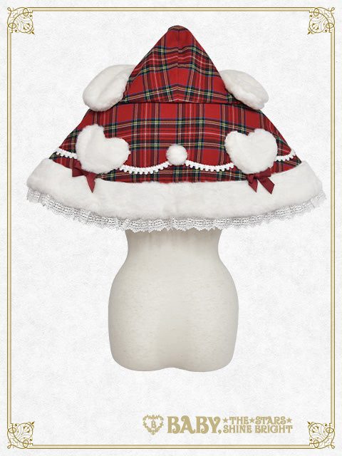 Lapin de neige Tartan Check Cape