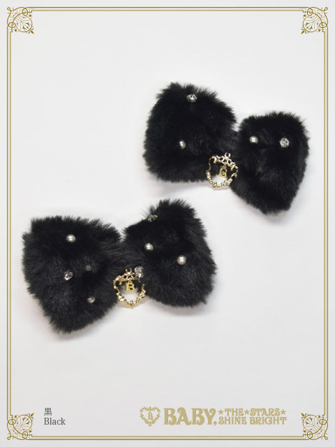 Fairy Fur Ribbon Clip