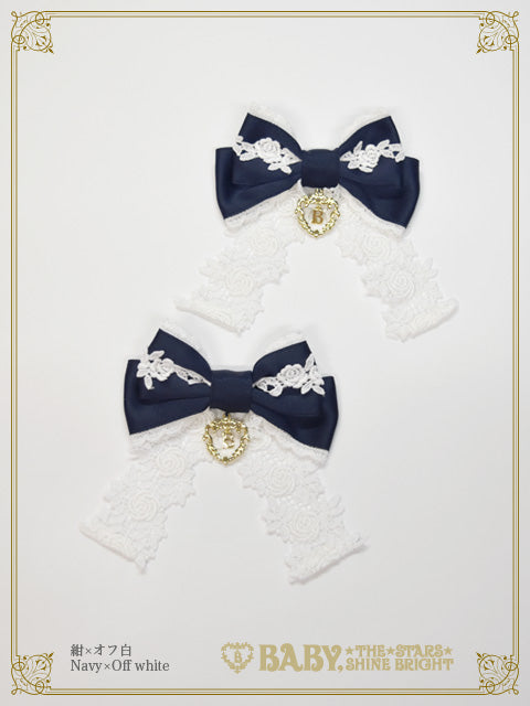 Rose Lace Swing Ribbon Clip