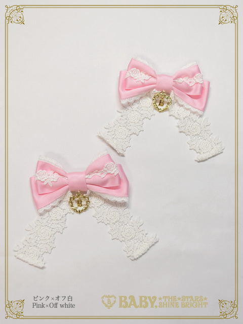 Rose Lace Swing Ribbon Clip