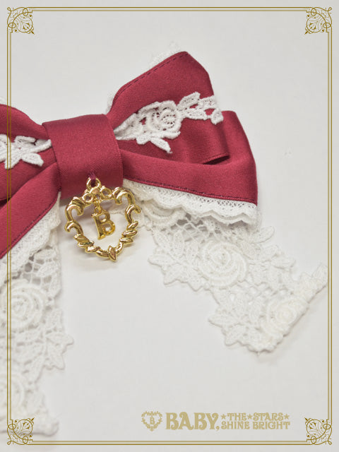 Rose Lace Swing Ribbon Clip