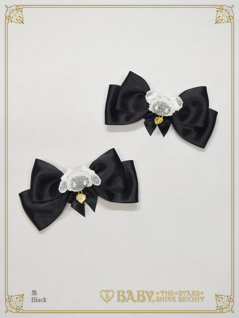 Kumya-chan's satin ribbon clip