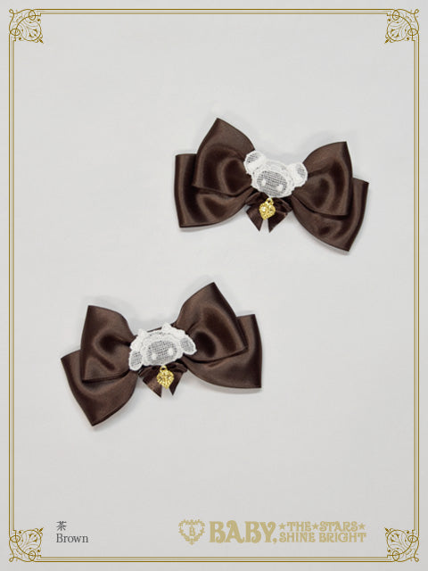 Kumya-chan's satin ribbon clip
