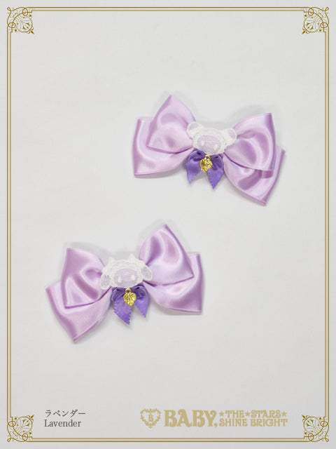 Kumya-chan's satin ribbon clip