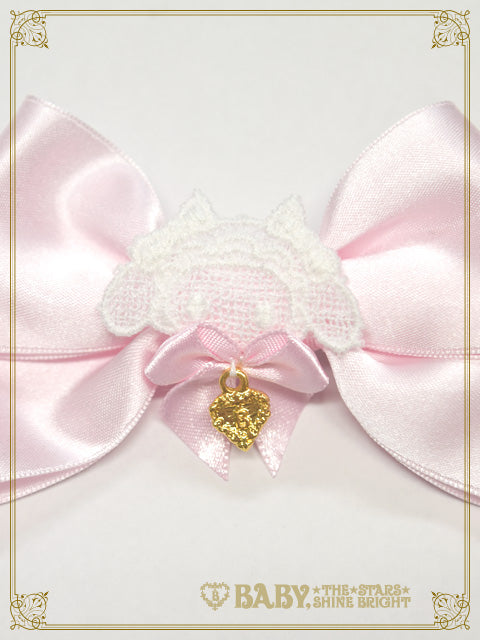 Kumya-chan's satin ribbon clip