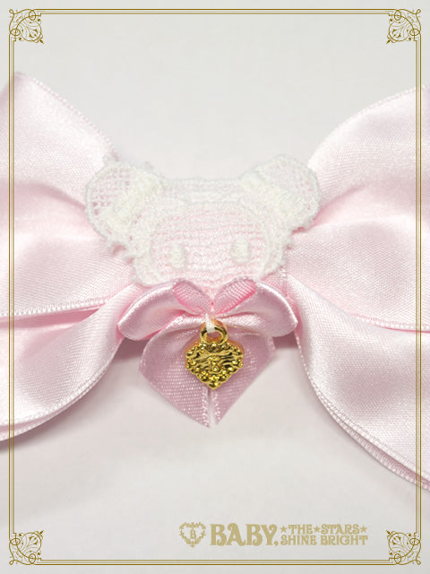 Kumya-chan's satin ribbon clip