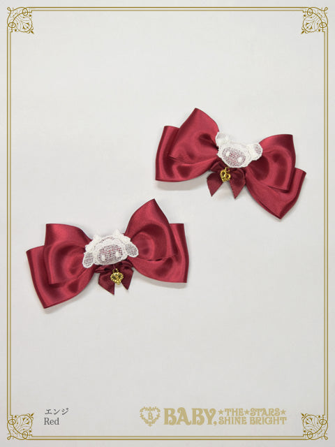 Kumya-chan's satin ribbon clip