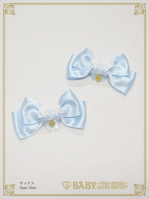 Kumya-chan's satin ribbon clip
