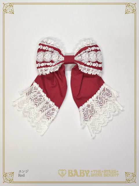 Rose Fleur Apron Ribbon Barrette
