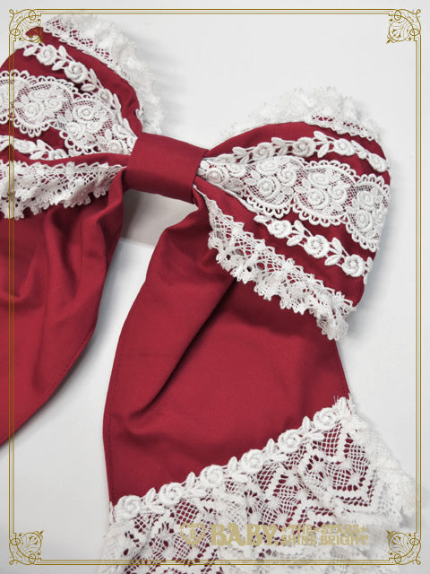 Rose Fleur Apron Ribbon Barrette