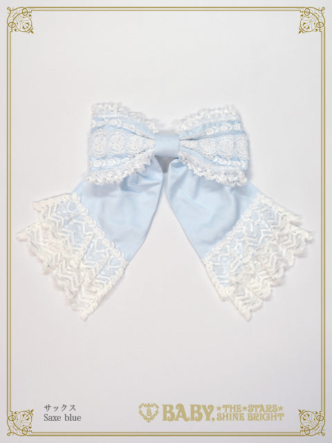 Rose Fleur Apron Ribbon Barrette