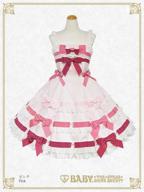 Le ruban d' ombre à trois couches Jumper skirt