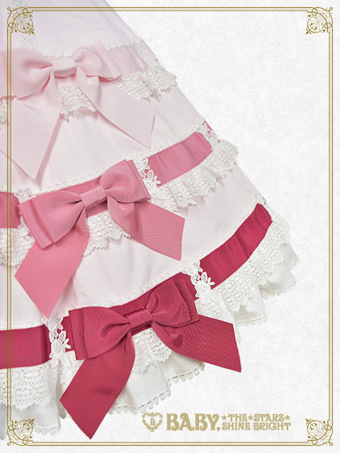 Le ruban d' ombre à trois couches Jumper skirt