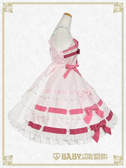 Le ruban d' ombre à trois couches Jumper skirt