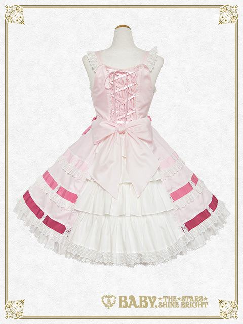 Le ruban d' ombre à trois couches Jumper skirt