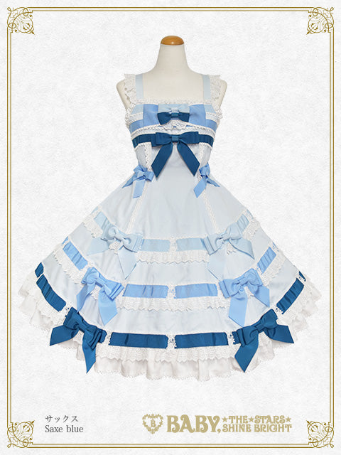 Le ruban d' ombre à trois couches Jumper skirt