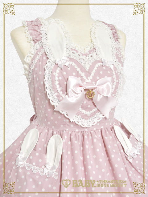 Milky Dot♡Rabbit Jumper Skirt