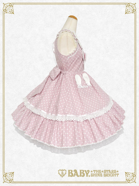Milky Dot♡Rabbit Jumper Skirt
