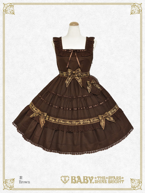 【予約】Waffle♡Cottonティアードジャンパースカート