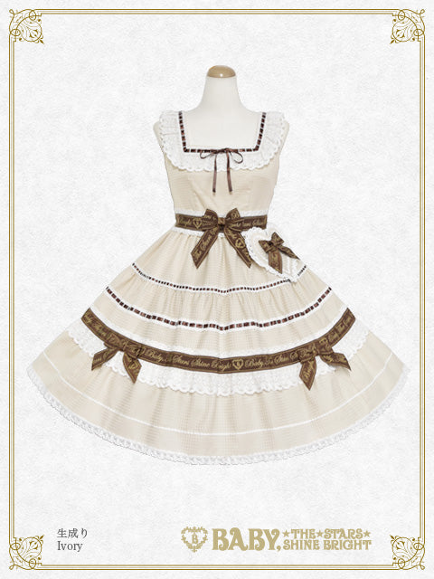 【予約】Waffle♡Cottonティアードジャンパースカート