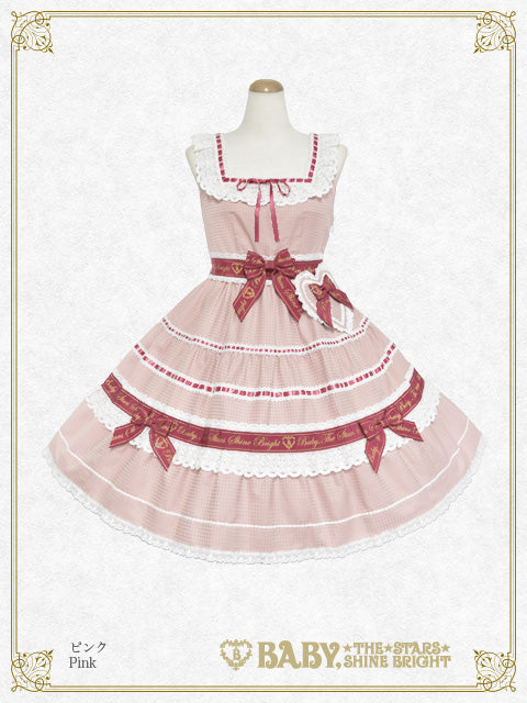【予約】Waffle♡Cottonティアードジャンパースカート