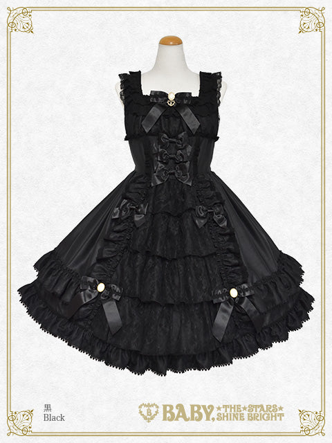 【予約】Floral Lacy elegantジャンパースカート