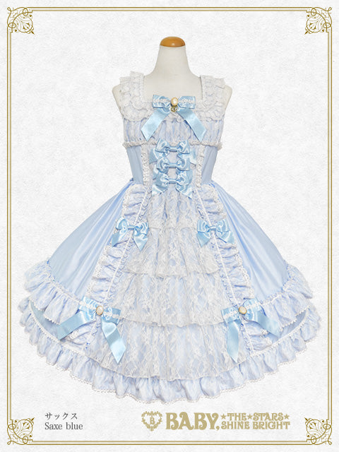 【予約】Floral Lacy elegantジャンパースカート