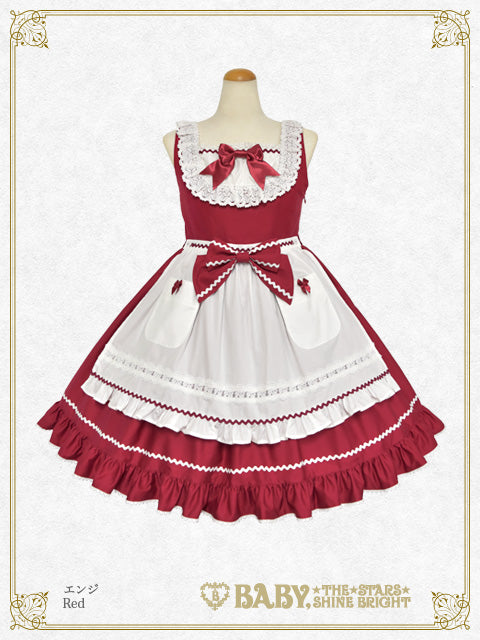 Rose Fleur Apron Jumper Skirt