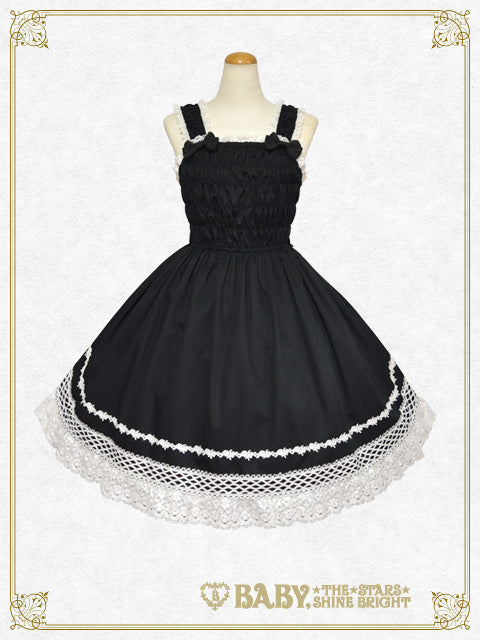 シャーリングプリンセスジャンパースカート