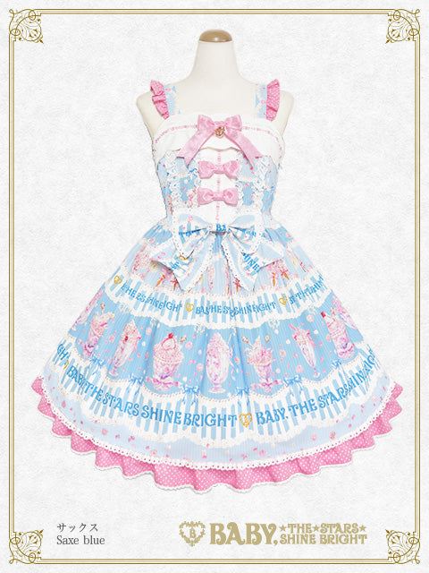 Sweetheart Parfaiteria scallop jumper skirt