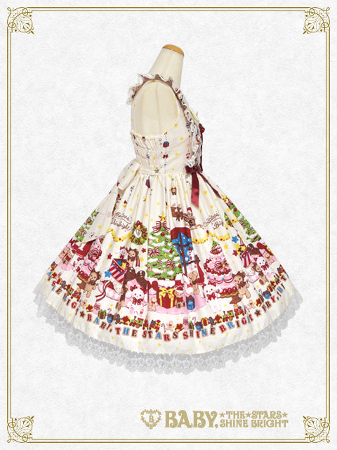 【予約】くみゃちゃんのDoki★Doki Christmas Party柄ジャンパースカートⅡ